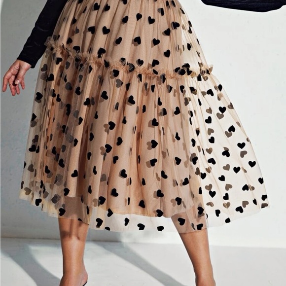 Shein Curve mesh overlay skirt - Picture 9 of 12